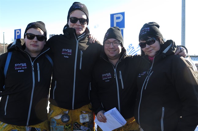 Syhfilis r.f:s Dennis Högberg, Joakim Gistö, Kristoffer Skrifvars, Nadja Berglund.